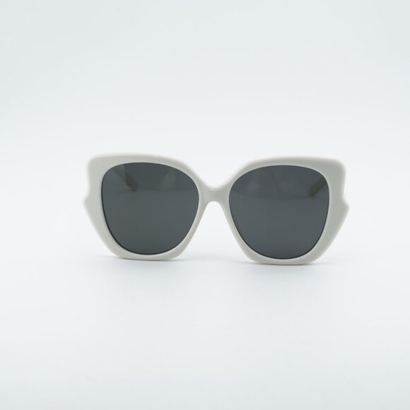 Loewe LW40133F 25A Sunglasses Ivory Butterfly Frame, Smoke Lenses main image 10